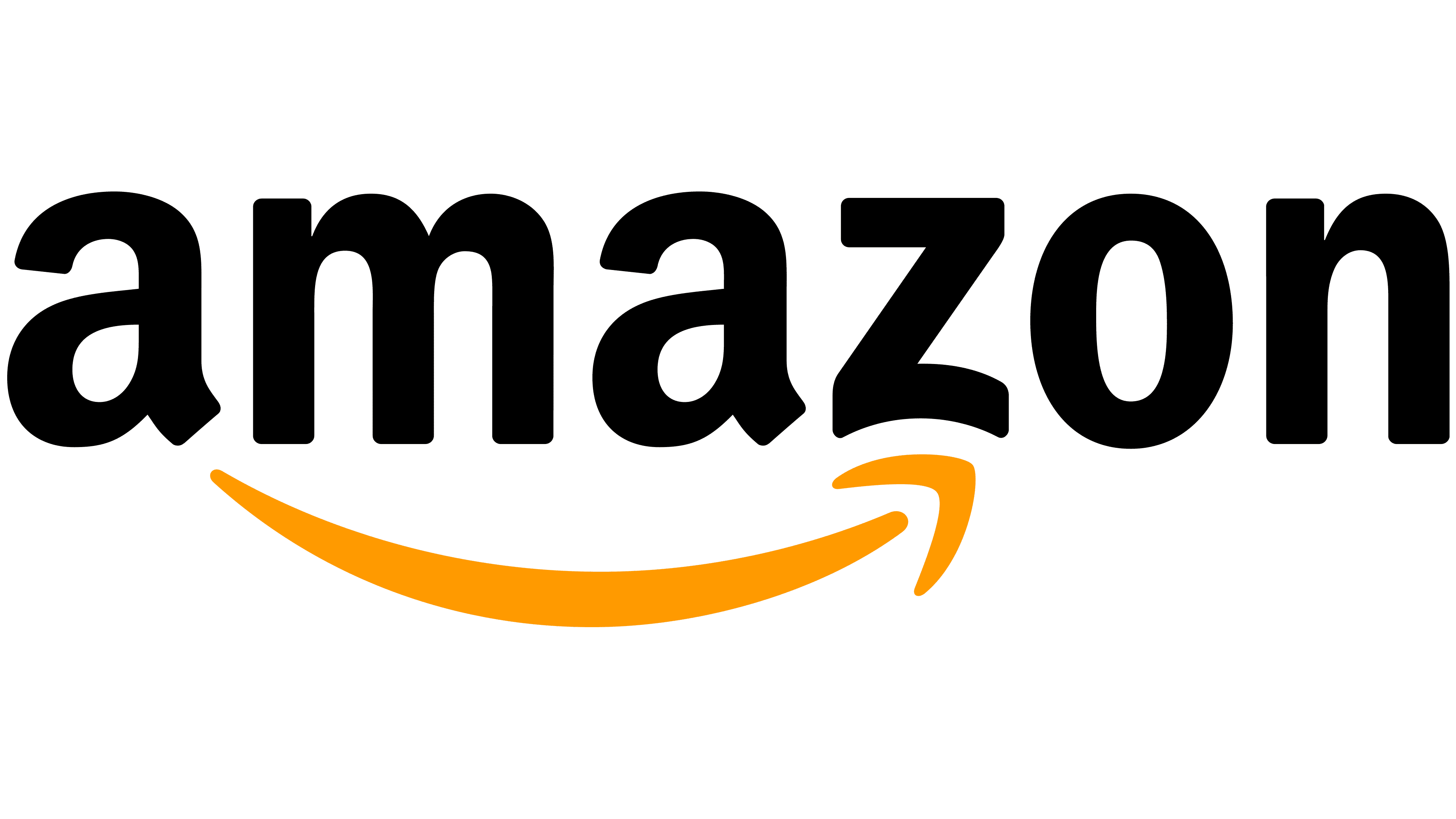 A green background with an orange logo for amazon.